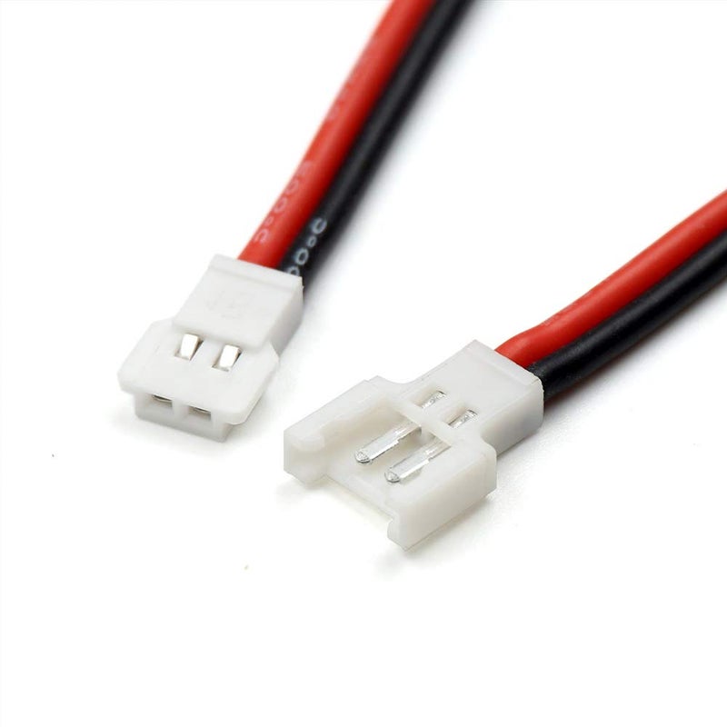 elechawk 10 Pairs 2.0mm Spade 2P Cable 8cm Lead Plug Connector Male and Female for 1S Lipo Battery Charging Drone Syma X5C X5SW SNAPTAIN S5C - Image 2